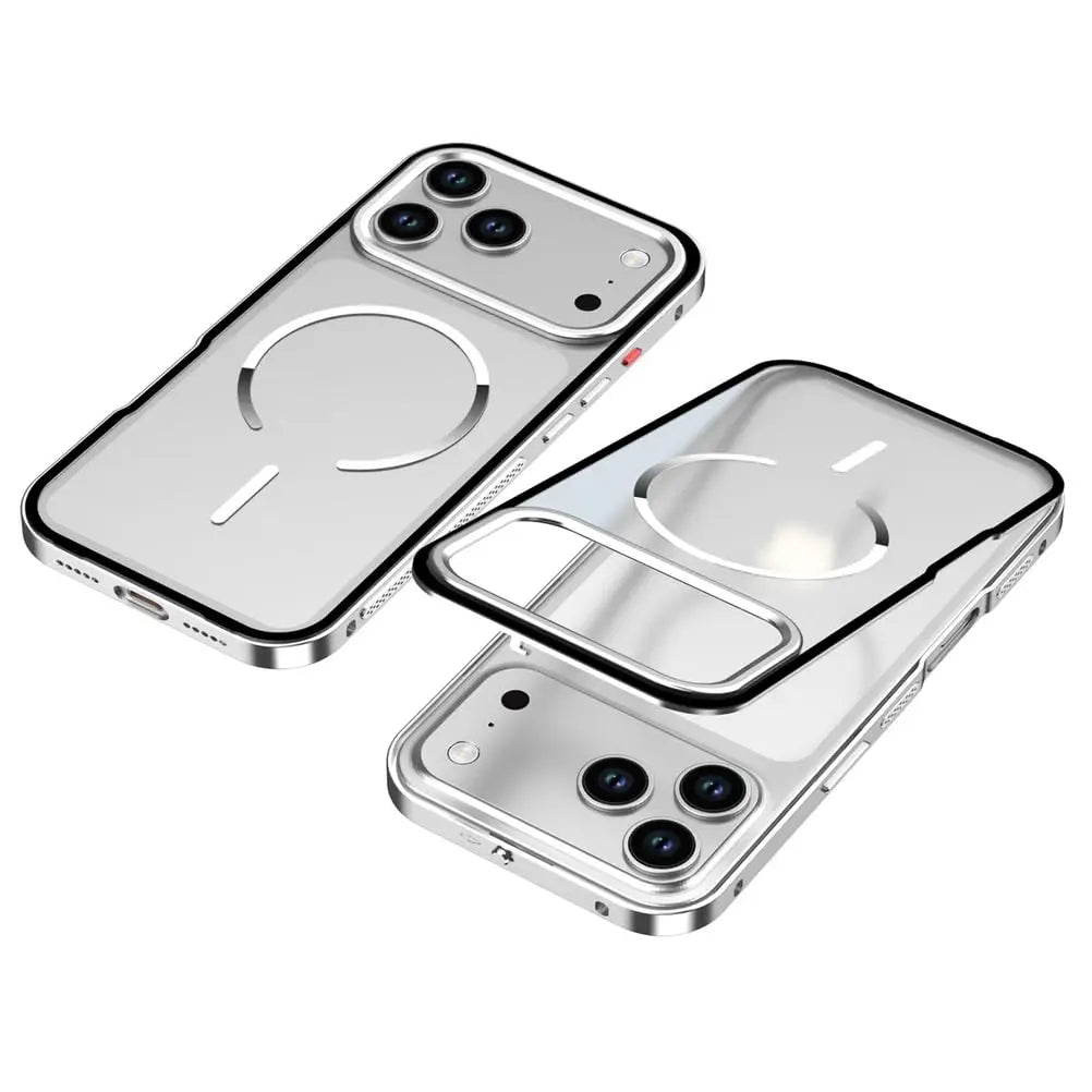 Magnetic Case for iPhone 17 Pro Max/17 Pro/17 Air – Metal Frame Frosted Slim Shockproof Cover