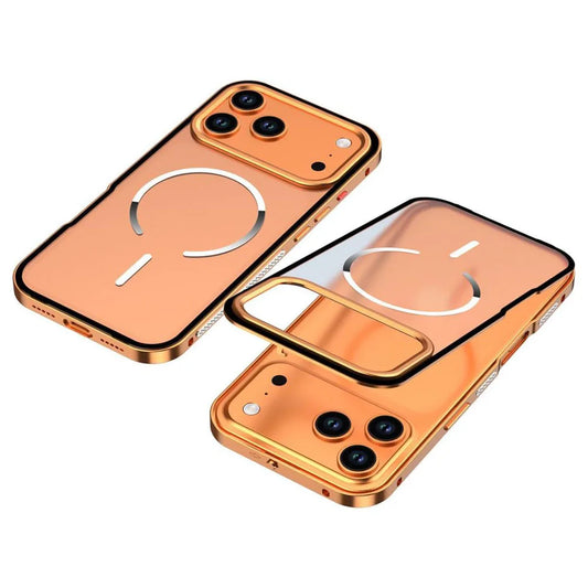 Magnetic Case for iPhone 17 Pro Max/17 Pro/17 Air – Metal Frame Frosted Slim Shockproof Cover